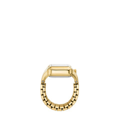 Fossil RAQUEL Watch Ring Damenuhr Gold Edelstahl <22mm 2-Zeiger – ES5343