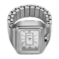 Fossil RAQUEL Watch Ring Damenuhr Silber Quarz <22 mm Edelstahl - ES5344