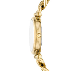 Fossil CARLIE Damenuhr Gold 28mm Edelstahl 3-Zeiger Gift Set – ES5387SET
