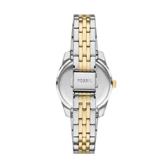 Fossil Damenuhr SCARLETTE Classic Silber Grün 32mm Quarz - ES5388