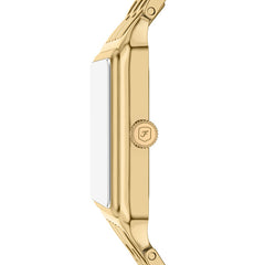 Fossil RAQUEL Damenuhr Gold Perlmutt 26 mm Quarz mit Datum - ES5417