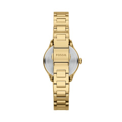 Fossil GILMORE Damenuhr Gold Silber Edelstahl 28 mm Quarz - ES5421