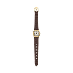 Fossil HARLOW Damenuhr Gold Creme Braun Leder 27 mm Quarz - ES5426