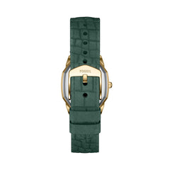 Fossil HARLOW Damenuhr Gold Grün Leder 27 mm Quarz - ES5427