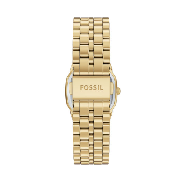 Fossil Harlow Quarz 27 mm Edelstahl Damenuhr in Gold/Schwarz - ES5433