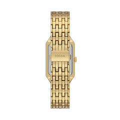 Fossil RAQUEL Damenuhr Quarz Gold Schwarz 23 mm Edelstahl - ES5434
