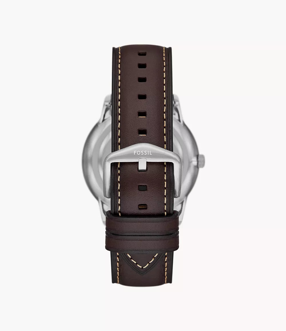 Fossil Neutra Moonphase Herrenuhr - Braun Leder - FS5905