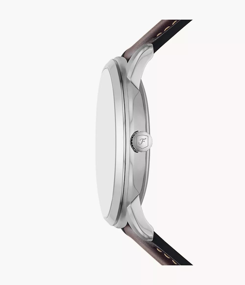 Fossil Neutra Moonphase Herrenuhr - Braun Leder - FS5905