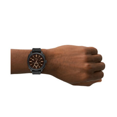 Fossil MACHINE Herrenuhr Schwarz 44mm Edelstahl Chronograph - FS6097