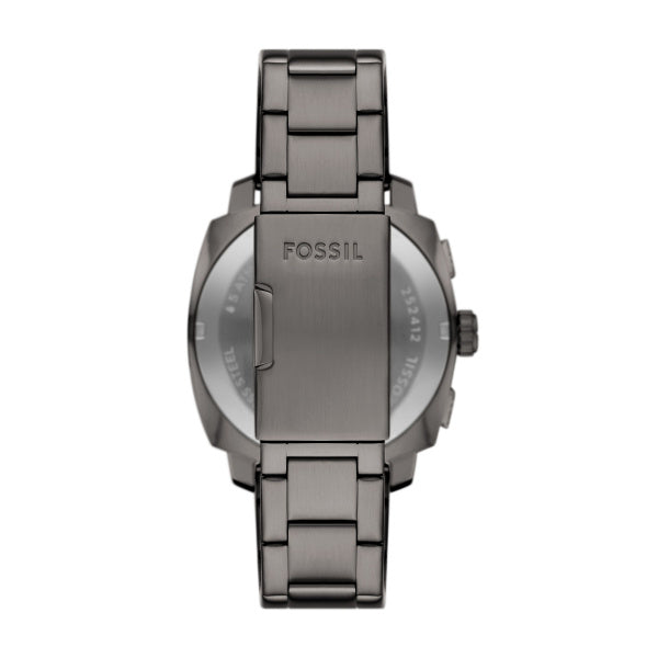Fossil Machine Chronograph 44 MM Herrenuhr in Gunmetal Schwarz aus Edelstahl - FS6098