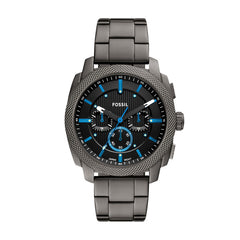 Fossil MACHINE Herrenuhr Chronograph Gunmetal Schwarz 44 mm Edelstahl - FS6098