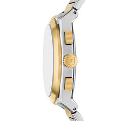 Fossil EVERETT Herrenuhr 2-Tone Grün 44mm Edelstahl Chronograph - FS6106