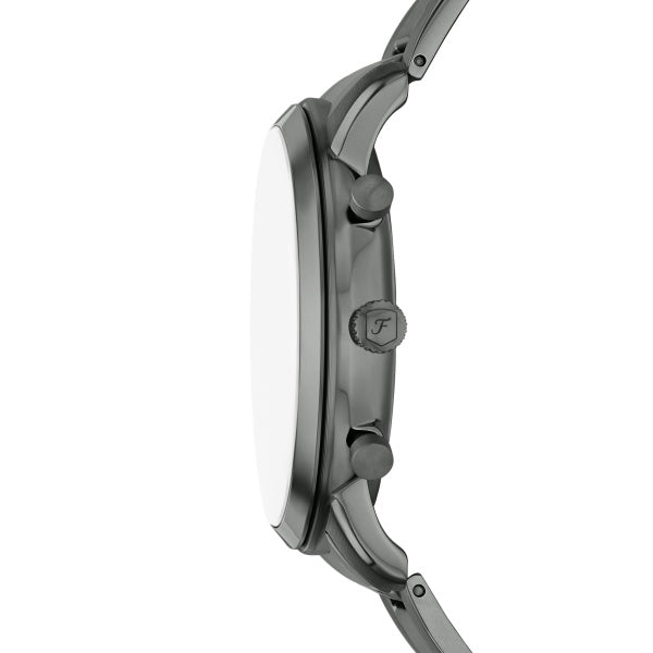 Fossil Neutra Herrenuhr - Gunmetal Blau 44mm Chronograph Edelstahl - FS6111