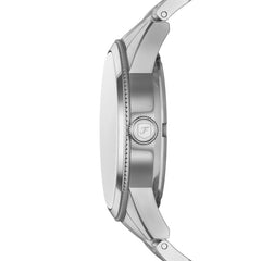 Fossil PEARSON Herrenuhr Quarz Silber Blau 42 mm Edelstahl Multifunktion - FS6134