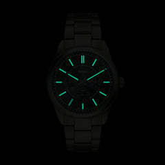 Fossil Pearson 42 mm Multifunktion Herrenuhr in Gunmetal Schwarz aus Edelstahl - FS6136