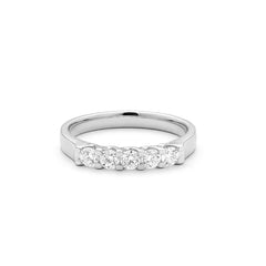 Facet Classic Memoirering in 750/18 Karat Weissgold mit Diamant