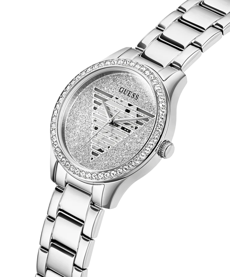 Guess Lady Idol Damenuhr Silber - GW0605L1