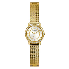 GUESS Damenuhr Melody Gold mit Mesh-Armband