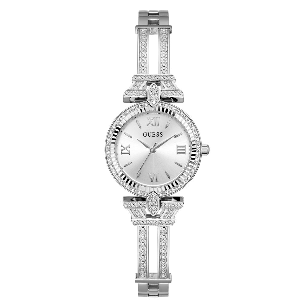GUESS Damenuhr DELPHINE mit Kristallen