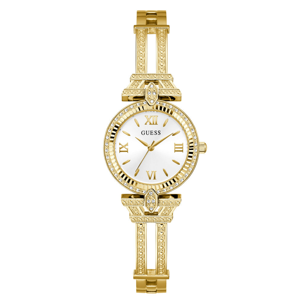GUESS Damenuhr DELPHINE mit Kristallen