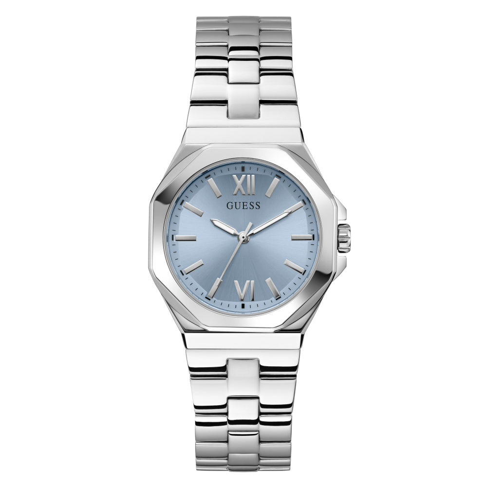 GUESS Damenuhr EMPRESS Silber Blau