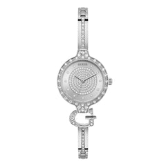 GUESS Damenuhr GISELLE aus recyceltem Stahl