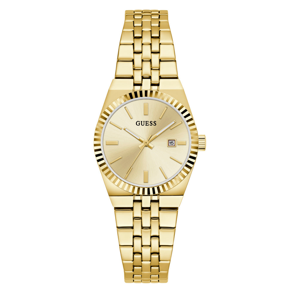 GUESS Damenuhr VERA Goldfarben Rund