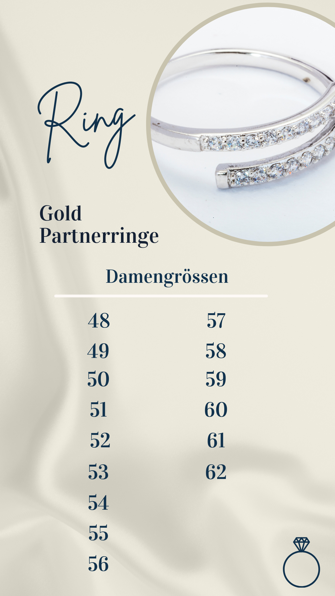 Gold Trauringe in Weissgold mit Brillant - Ringebreite 5 mm