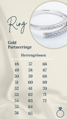 Gold Trauringe in Weissgold und Gelbgold mit 44 Brillanten