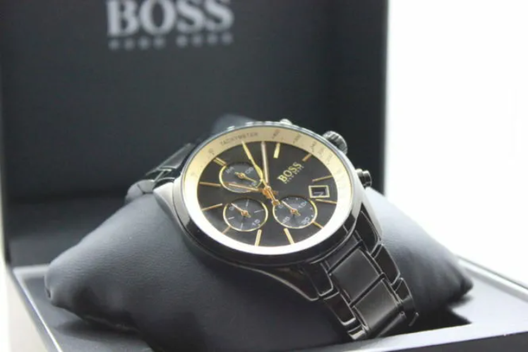 Hugo Boss Herrenuhr Chronograph Schwarz - HB1513578