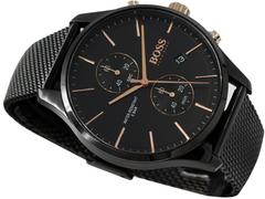 Hugo Boss Herrenuhr Chronograph in Schwarz - HB1513811