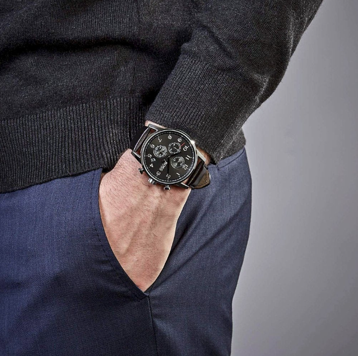 Hugo Boss Herrenuhr Chronograph in Schwarz 