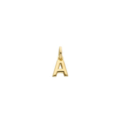 Gelbgold Buchstaben Anhänger - 18 Karat Gold - 750 - A