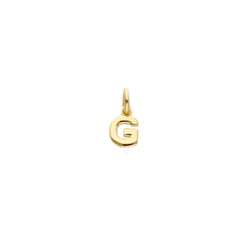 Gelbgold Buchstaben Anhänger - 18 Karat Gold - 750 - G