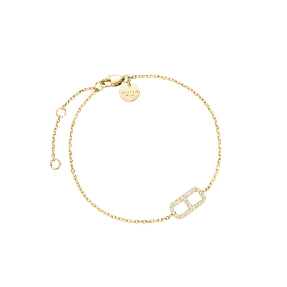 Rosefield Armband Octagon Crystal Gold