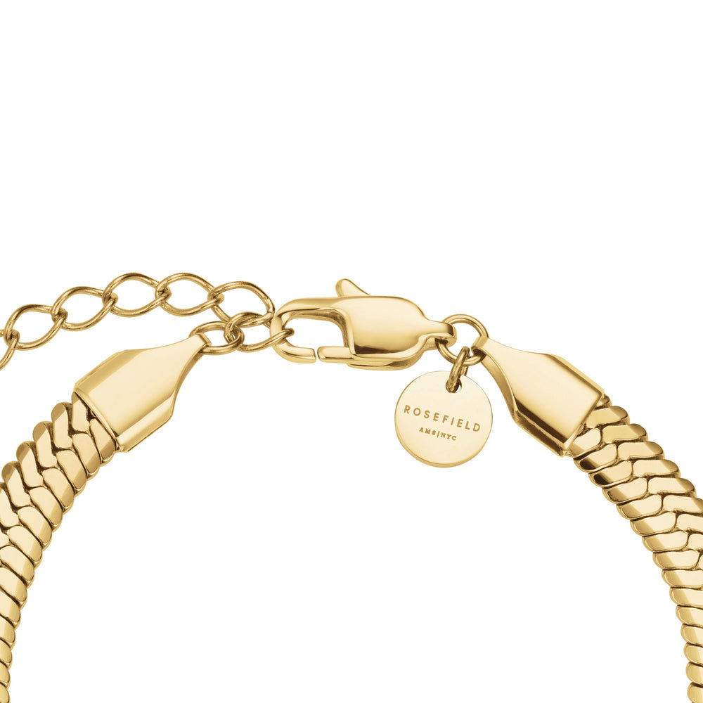 Rosefield Armband Snake mit Kristallen Gold
