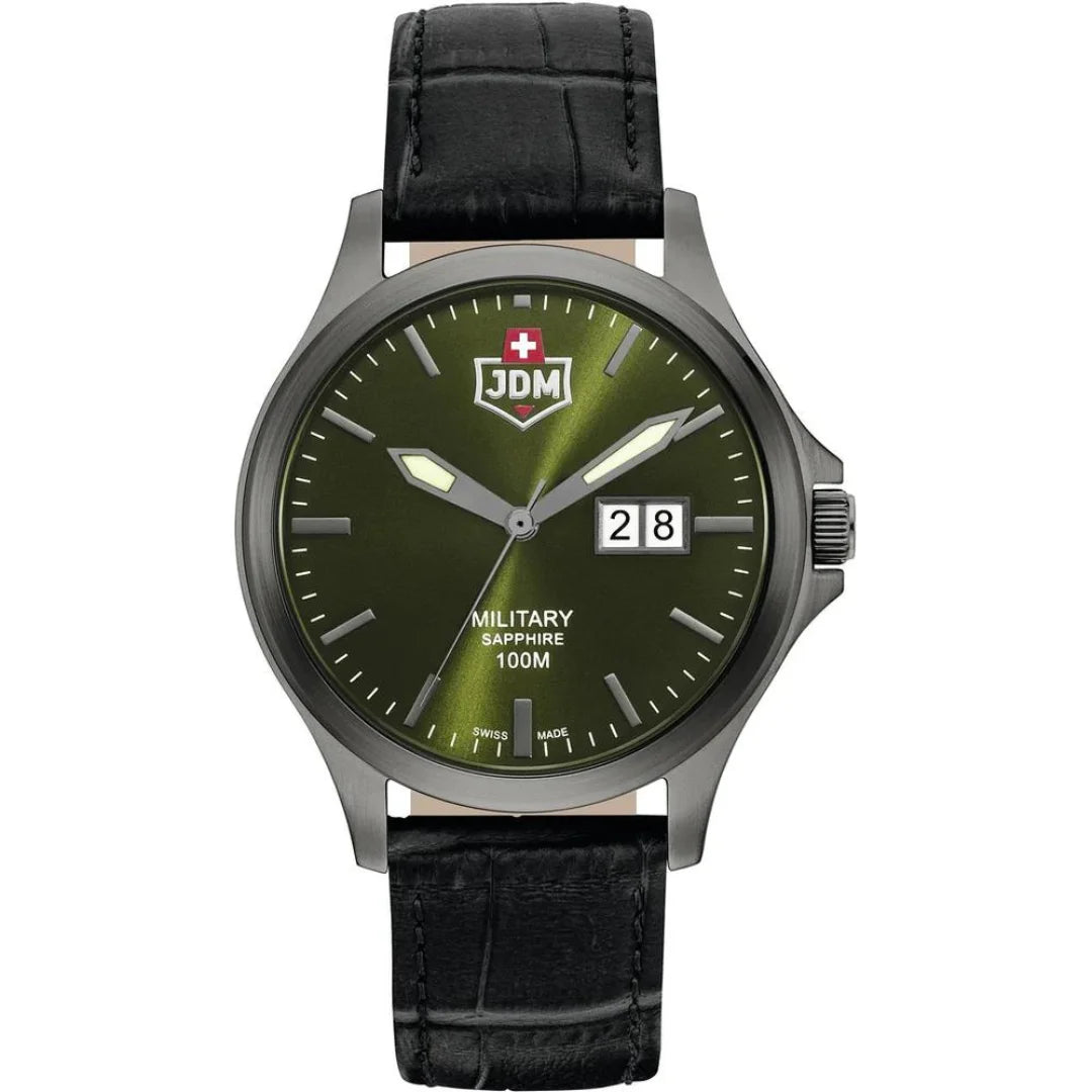 Jacques Du Manoir Military Alpha Big Date 42 MM Herrenuhr - JDM-WG014-10