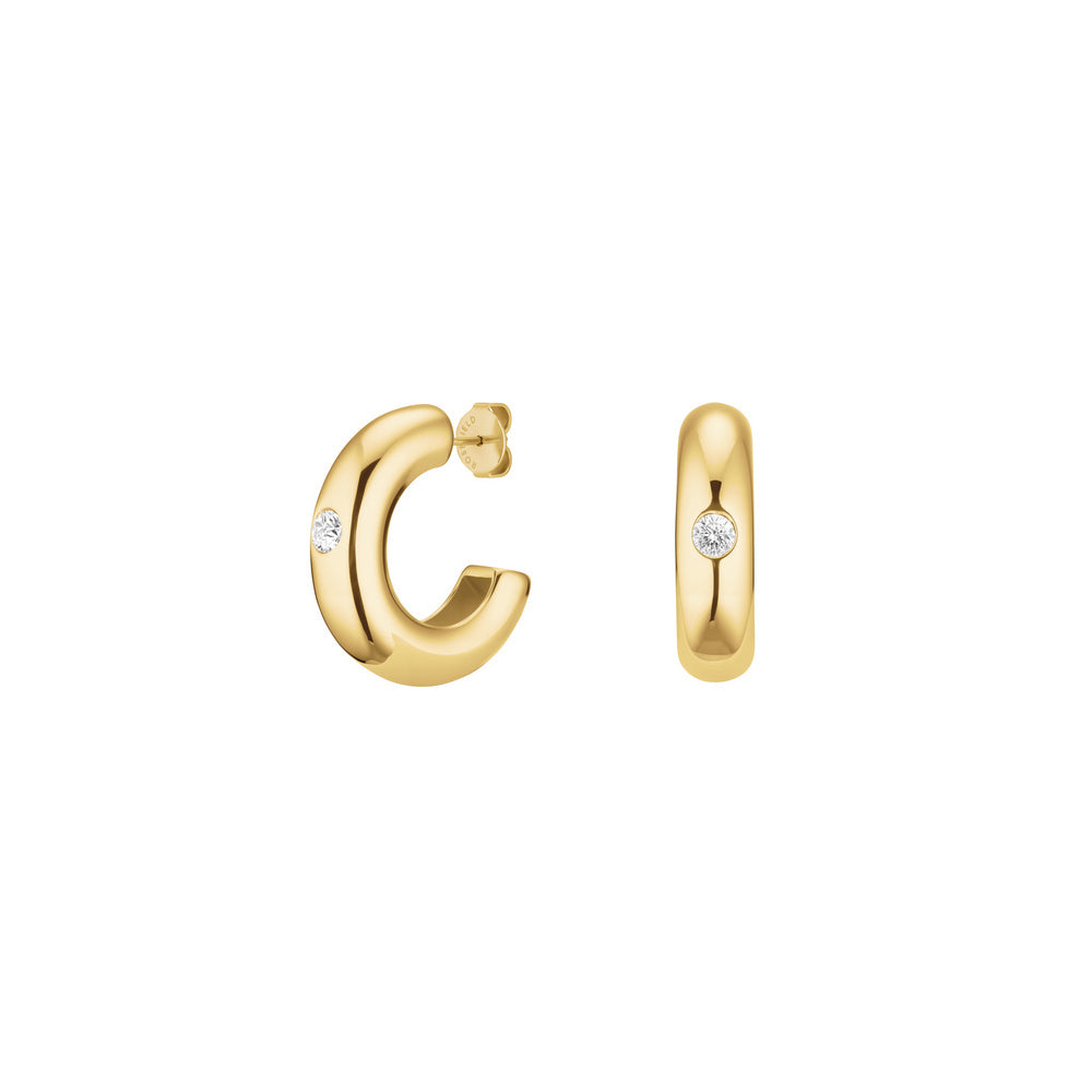 Rosefield Chunky Hoops Ohrringe Gold