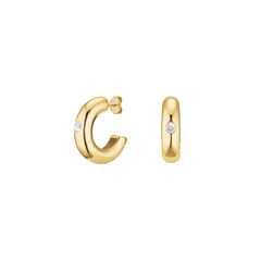 Rosefield Chunky Hoops Ohrringe Gold