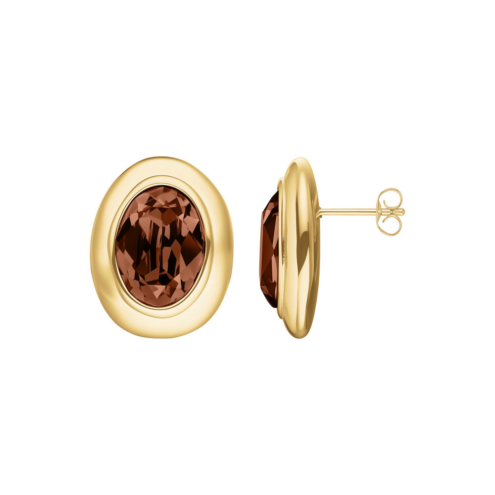 Rosefield Ohrringe Molten Brown Gold