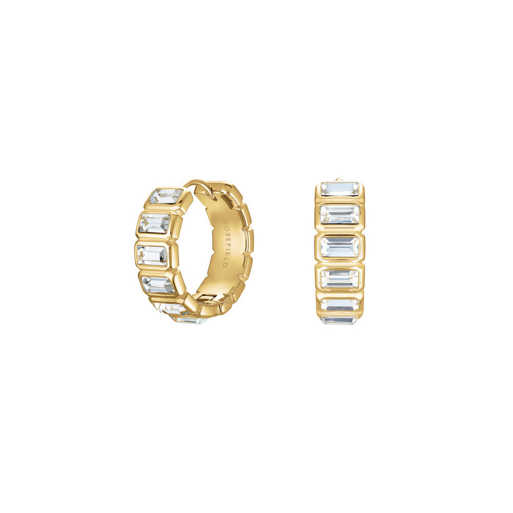 Rosefield Ohrringe Iconic Octagon Gold