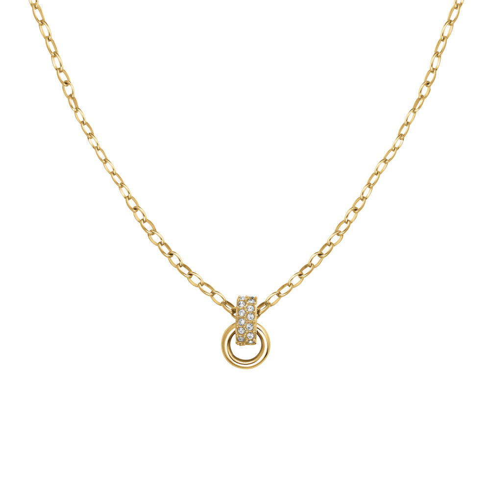 Rosefield Halskette Bow Link Studs Gold