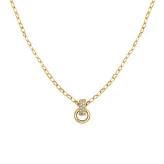 Rosefield Halskette Bow Link Studs Gold