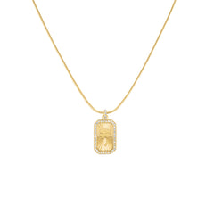 Rosefield Halskette Clover Amulet Gold