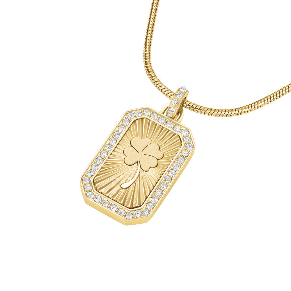 Rosefield Halskette Clover Amulet Gold