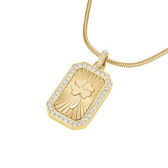 Rosefield Halskette Clover Amulet Gold