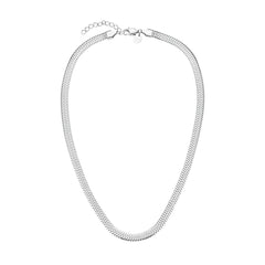 Rosefield Halskette Schlange Gross Silber