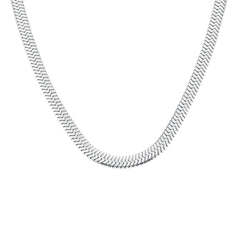 Rosefield Halskette Schlange Gross Silber