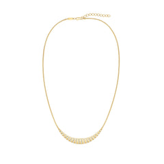 Rosefield Halskette Striped Crystals Gold
