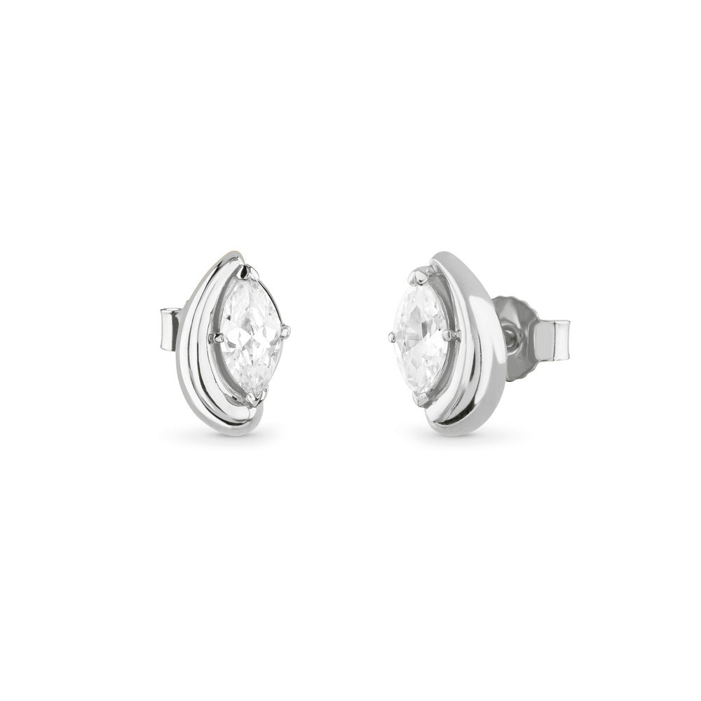 GUESS silver Ohrringe DOUBLE WAVE aus 925 Silber